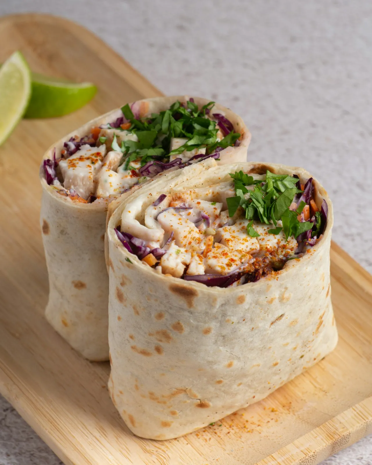 Greek Yogurt Ranch Chicken Wrap
